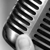 Microphone Black and White